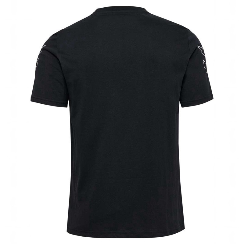 Pánské Tričko Hummel Elemental Chevron Cotton Černé | 152104-089