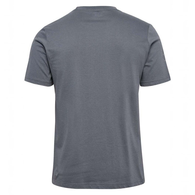 Pánské Tričko Hummel Elemental Chevron Cotton Šedé | 492064-314