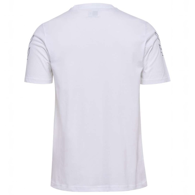 Pánské Tričko Hummel Elemental Chevron Cotton Bílé | 880428-944