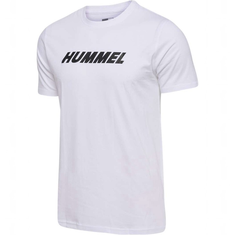 Pánské Tričko Hummel Elemental Logo Cotton Bílé | 560255-140