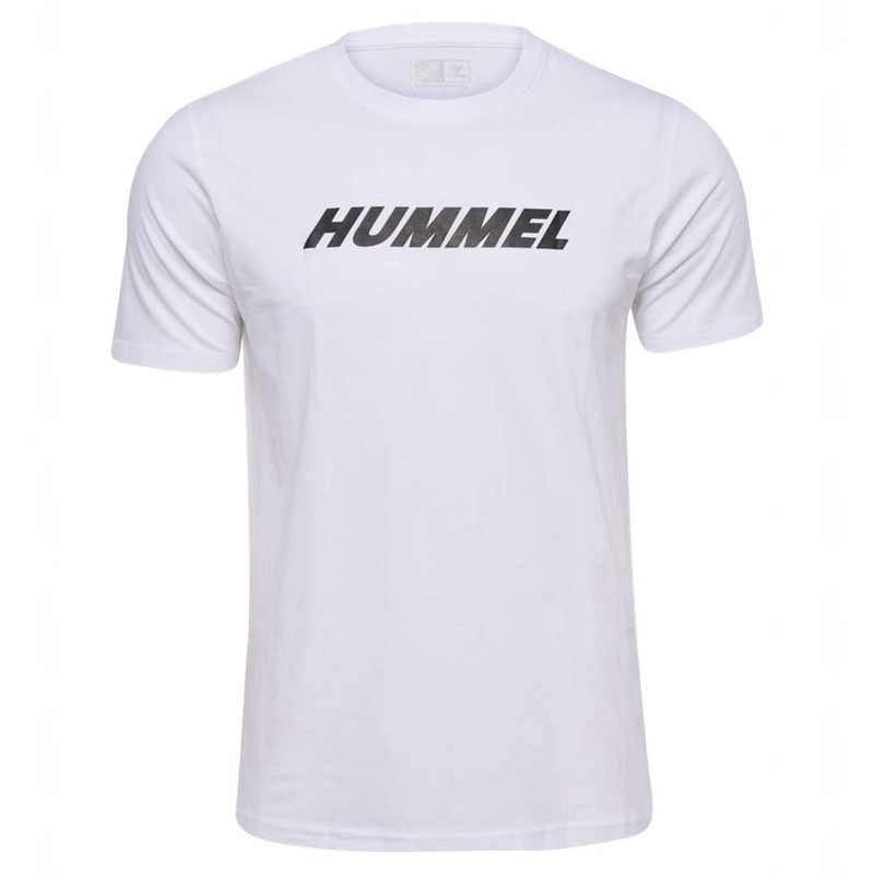 Pánské Tričko Hummel Elemental Logo Cotton Bílé | 560255-140