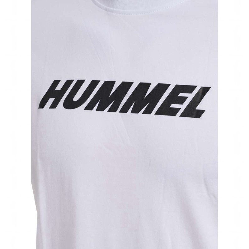 Pánské Tričko Hummel Elemental Logo Cotton Bílé | 560255-140