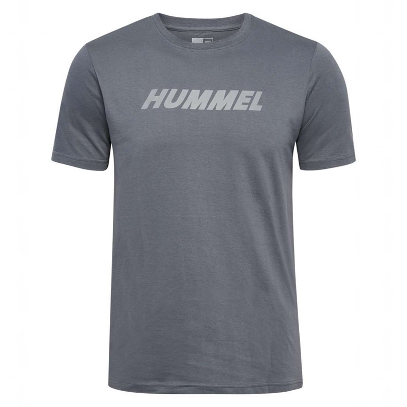 Pánské Tričko Hummel Elemental Logo Cotton Šedé | 046292-106