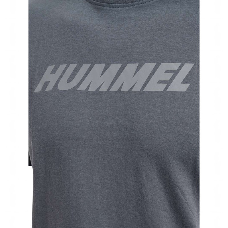 Pánské Tričko Hummel Elemental Logo Cotton Šedé | 046292-106
