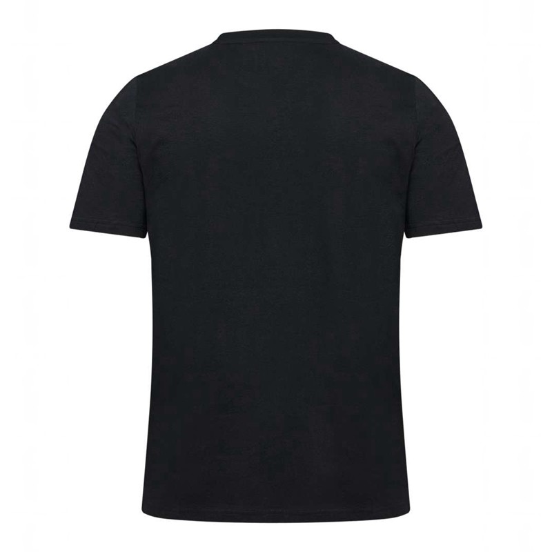 Pánské Tričko Hummel Elemental Logo Cotton Černé | 849416-738
