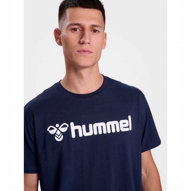 Pánské Tričko Hummel Go 2.0 Logo S/S Tmavě Blankyt | 232312-507