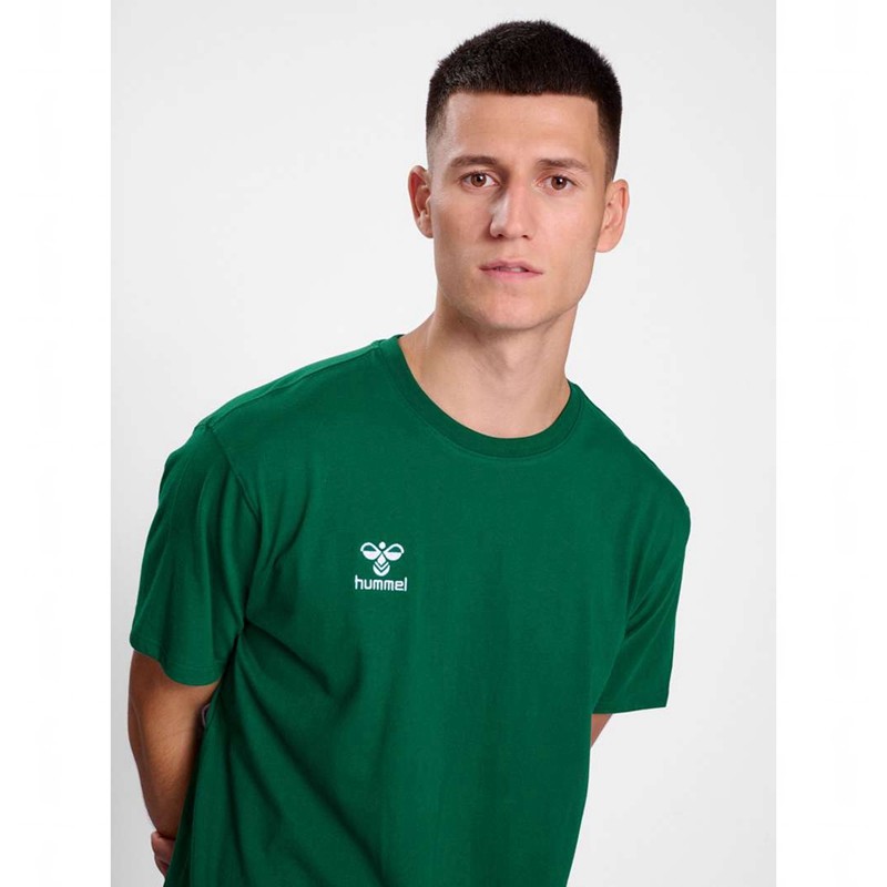 Pánské Tričko Hummel Go 2.0 S/S Zelene | 602261-376