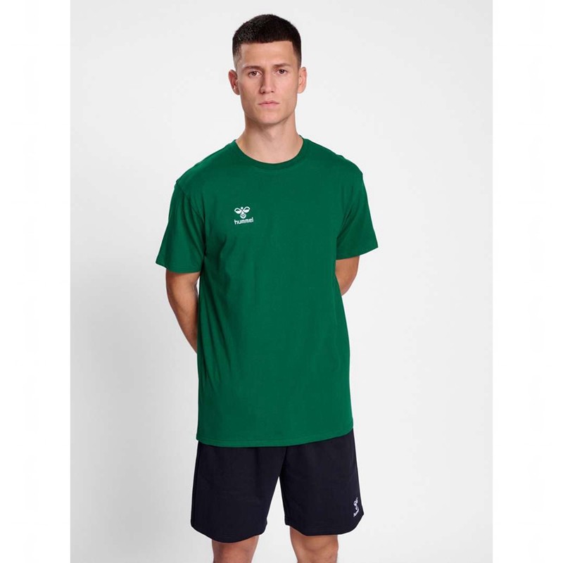Pánské Tričko Hummel Go 2.0 S/S Zelene | 602261-376