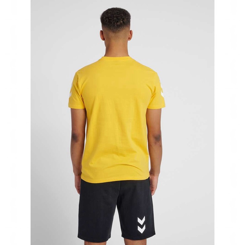 Pánské Tričko Hummel Go Cotton S/S Žluté | 453437-549