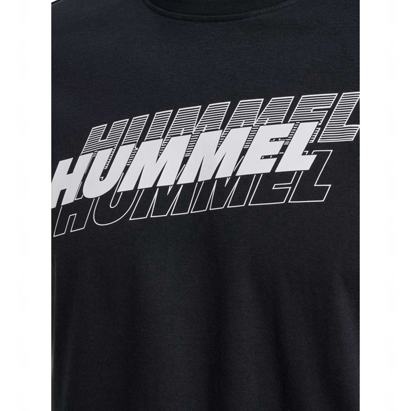 Pánské Tričko Hummel Graphic Triple Logo Cotton Černé | 135989-960