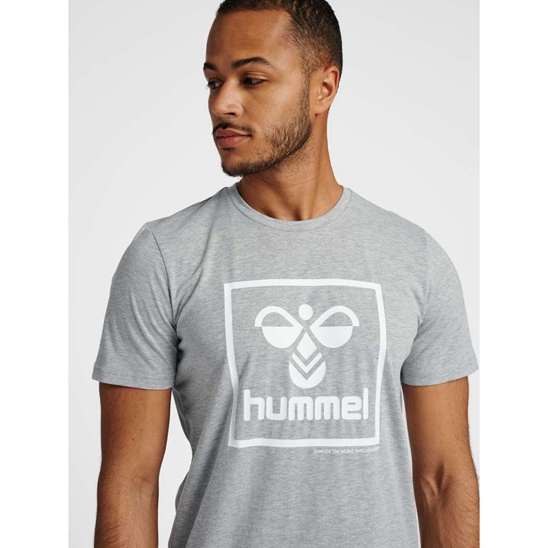 Pánské Tričko Hummel Isam 2.0 Šedé | 856202-436