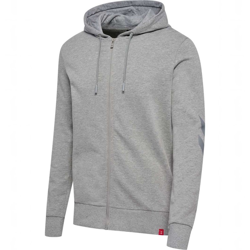 Pánské Tričko Hummel Legacy Zip Šedé | 054226-326