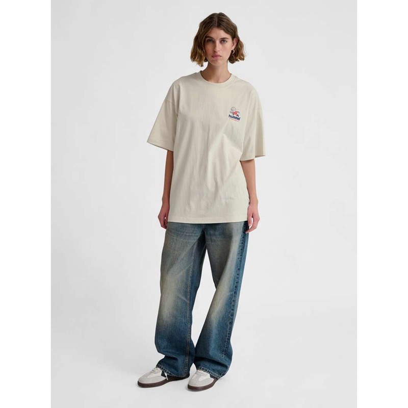 Pánské Tričko Hummel Loose S/S Headball Bílé | 730143-924