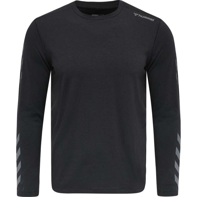 Pánské Tričko Hummel Mace Ls Černé | 946414-069