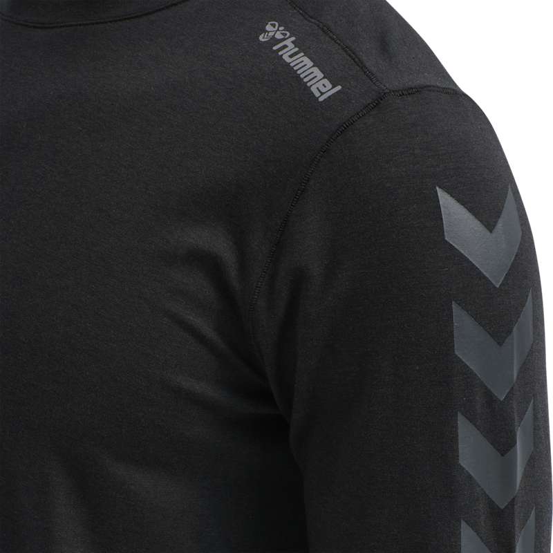 Pánské Tričko Hummel Mace Ls Černé | 946414-069