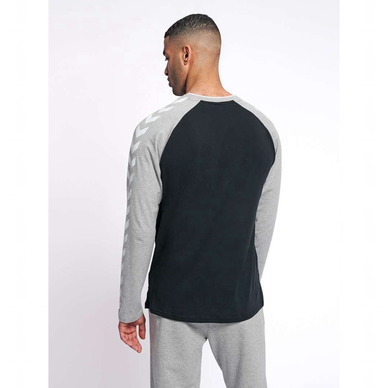 Pánské Tričko Hummel Mark L/S Černé | 732521-281