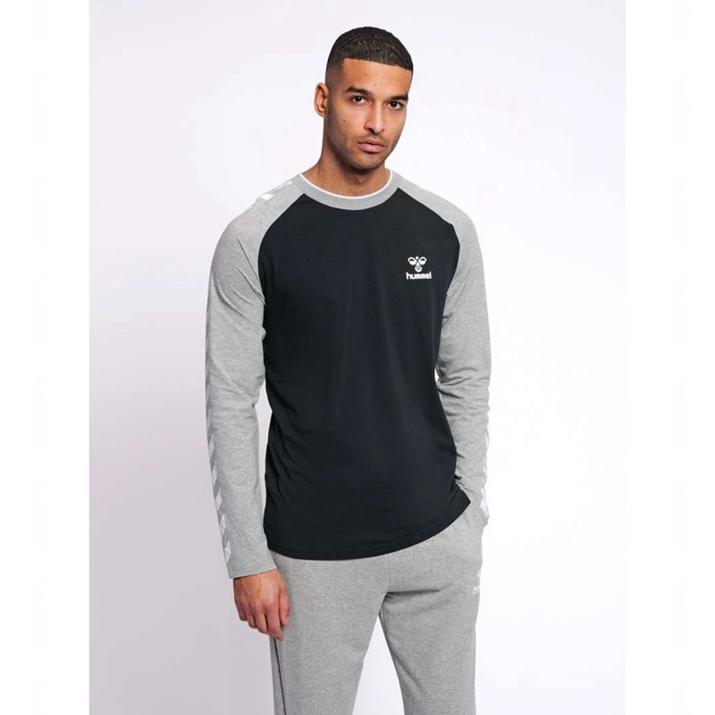Pánské Tričko Hummel Mark L/S Černé | 732521-281