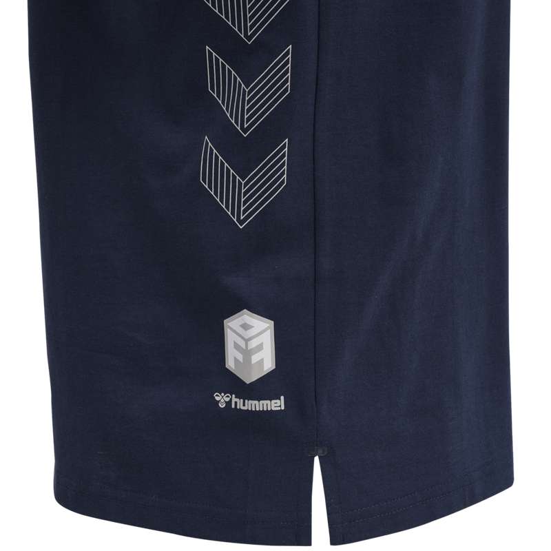 Pánské Tričko Hummel Move Grid Cotton S/S Tmavě Blankyt | 593716-565