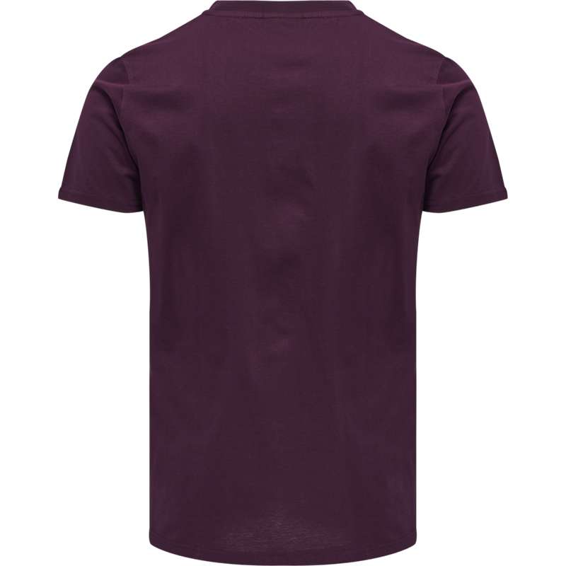 Pánské Tričko Hummel Move Grid Cotton S/S Vínové | 122797-299