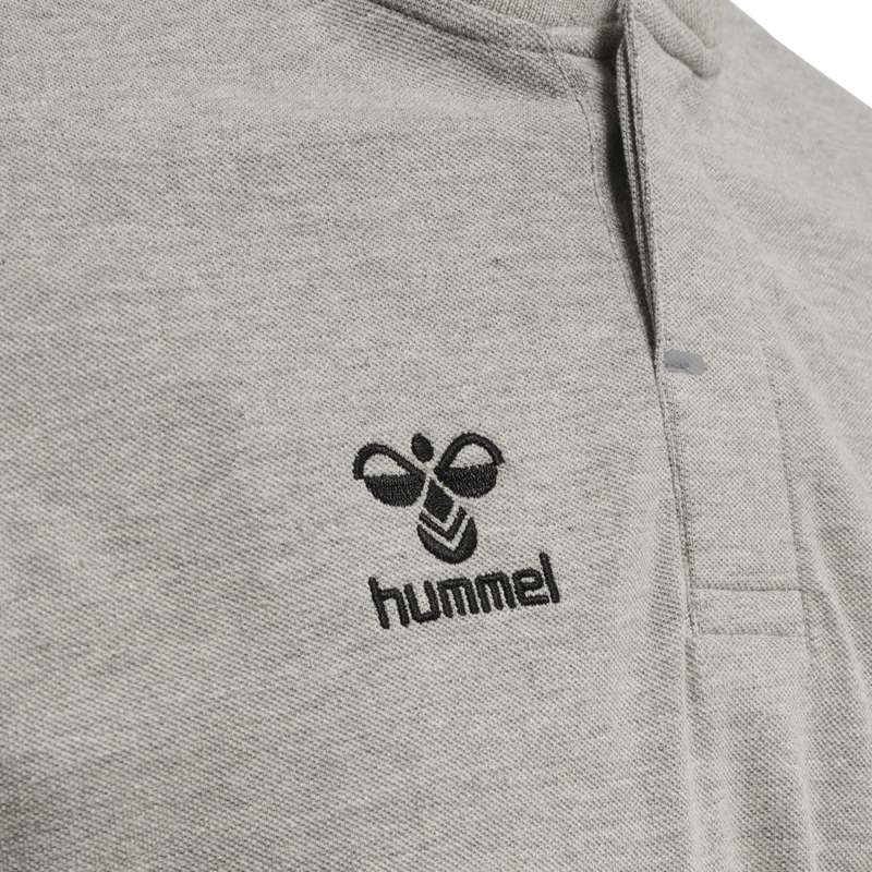 Pánské Tričko Hummel Move Grid Polo Šedé | 762325-185