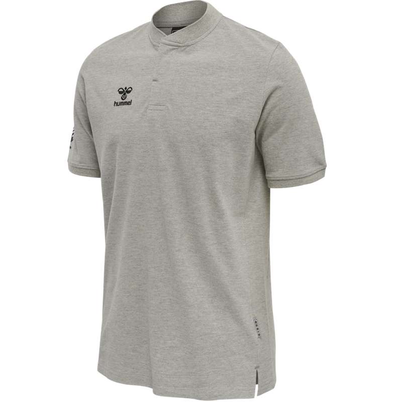 Pánské Tričko Hummel Move Grid Polo Šedé | 762325-185