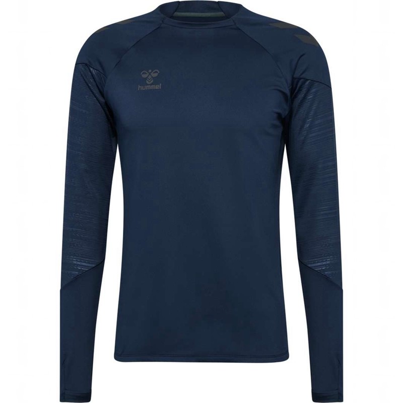 Pánské Tričko Hummel Pro Training Crew Sweat Tmavě Blankyt | 577152-027