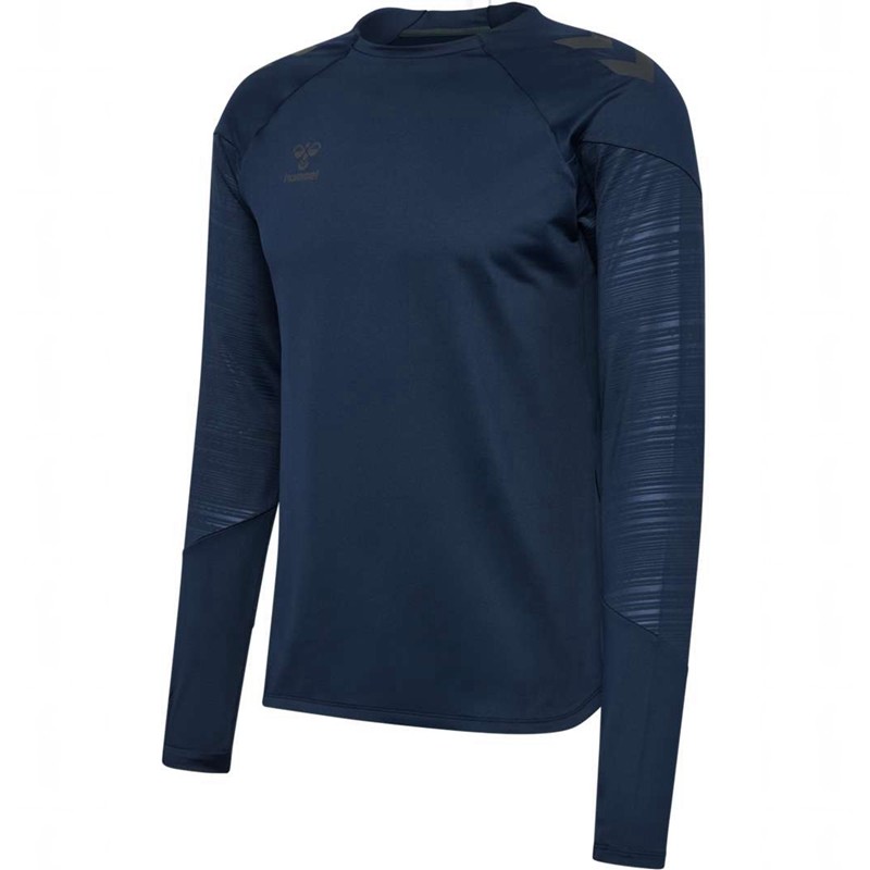 Pánské Tričko Hummel Pro Training Crew Sweat Tmavě Blankyt | 577152-027