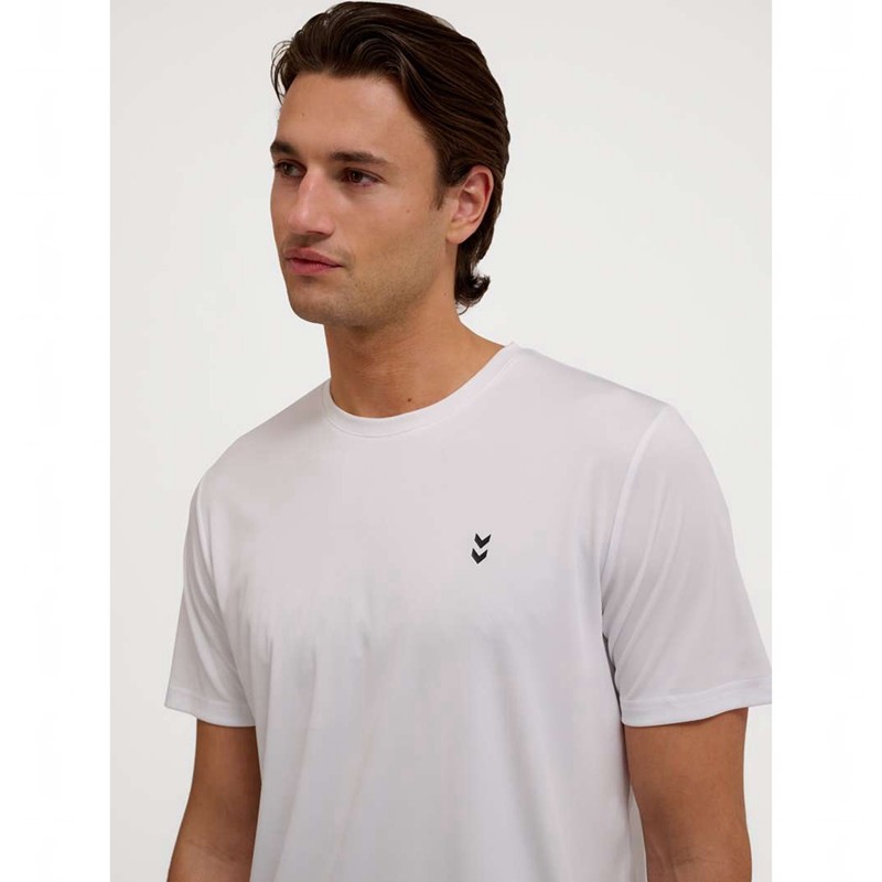 Pánské Tričko Hummel Pulse Training S/S Bílé | 096029-168