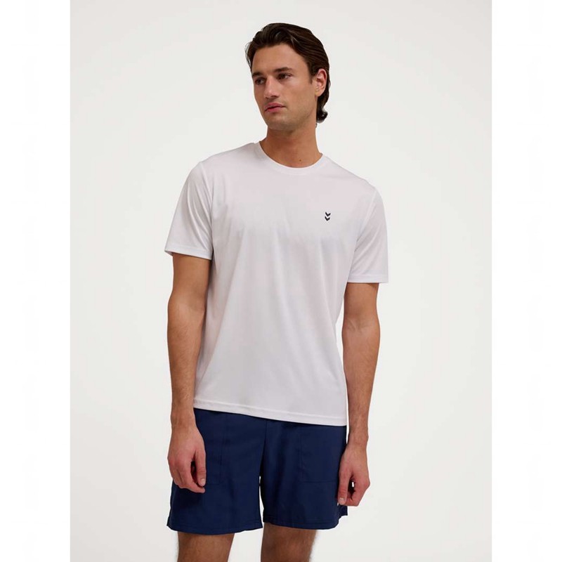 Pánské Tričko Hummel Pulse Training S/S Bílé | 096029-168