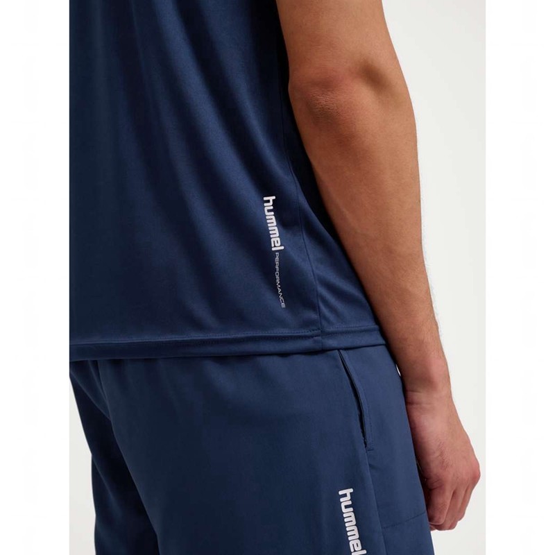 Pánské Tričko Hummel Pulse Training S/S Tmavě Blankyt | 261590-178