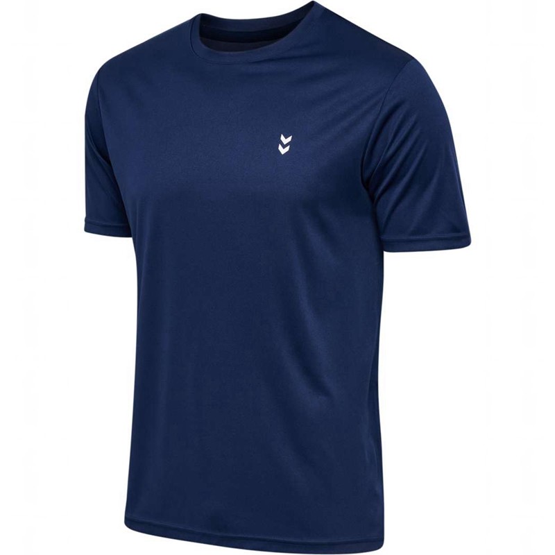 Pánské Tričko Hummel Pulse Training S/S Tmavě Blankyt | 261590-178
