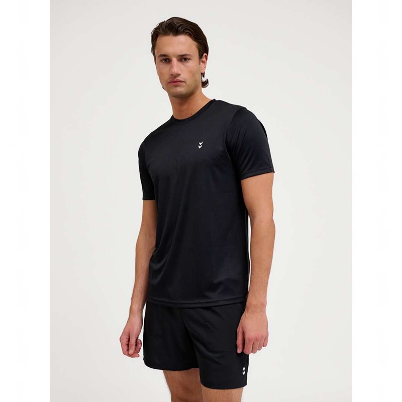 Pánské Tričko Hummel Pulse Training S/S Černé | 022965-496
