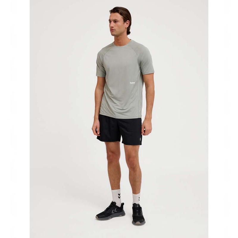 Pánské Tričko Hummel Pulse Workout S/S Šedé | 369260-401