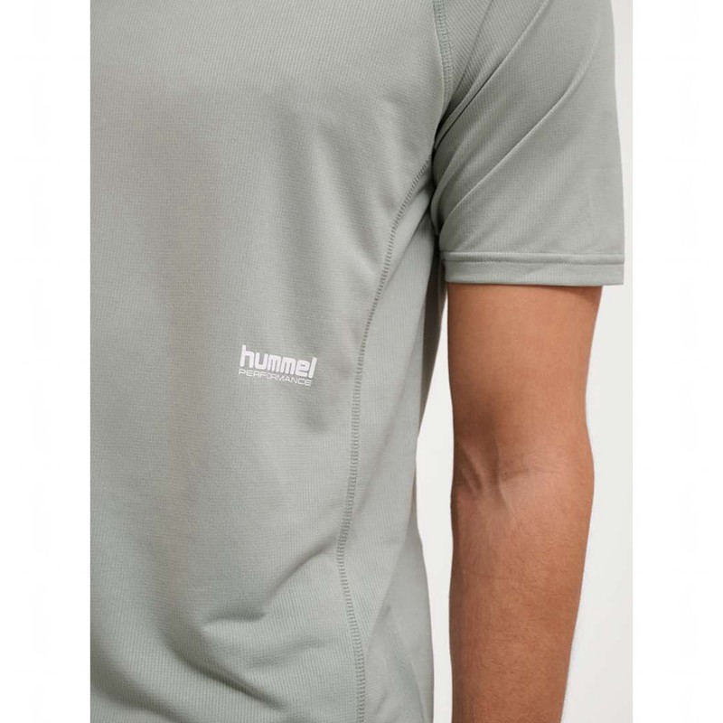 Pánské Tričko Hummel Pulse Workout S/S Šedé | 369260-401