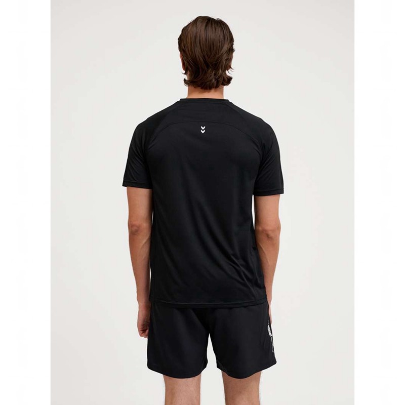 Pánské Tričko Hummel Pulse Workout S/S Černé | 645425-760