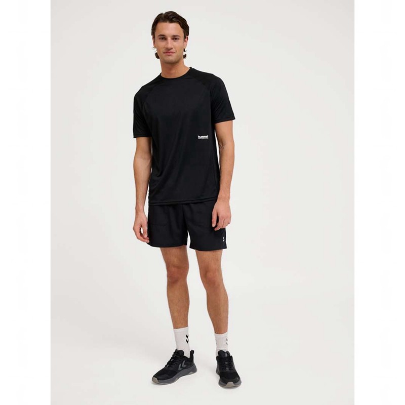 Pánské Tričko Hummel Pulse Workout S/S Černé | 645425-760
