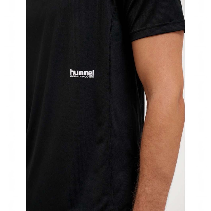 Pánské Tričko Hummel Pulse Workout S/S Černé | 645425-760