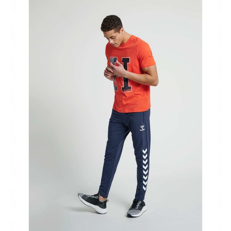 Pánské Tričko Hummel Ray 2.0 Tapered Tmavě Blankyt | 627330-596