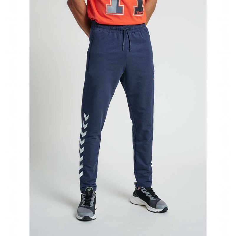Pánské Tričko Hummel Ray 2.0 Tapered Tmavě Blankyt | 627330-596