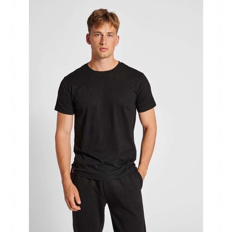 Pánské Tričko Hummel Red Basic S/S Černé | 770044-075