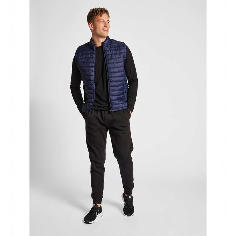 Pánské Tričko Hummel Red Quilted Tmavě Blankyt | 979729-476