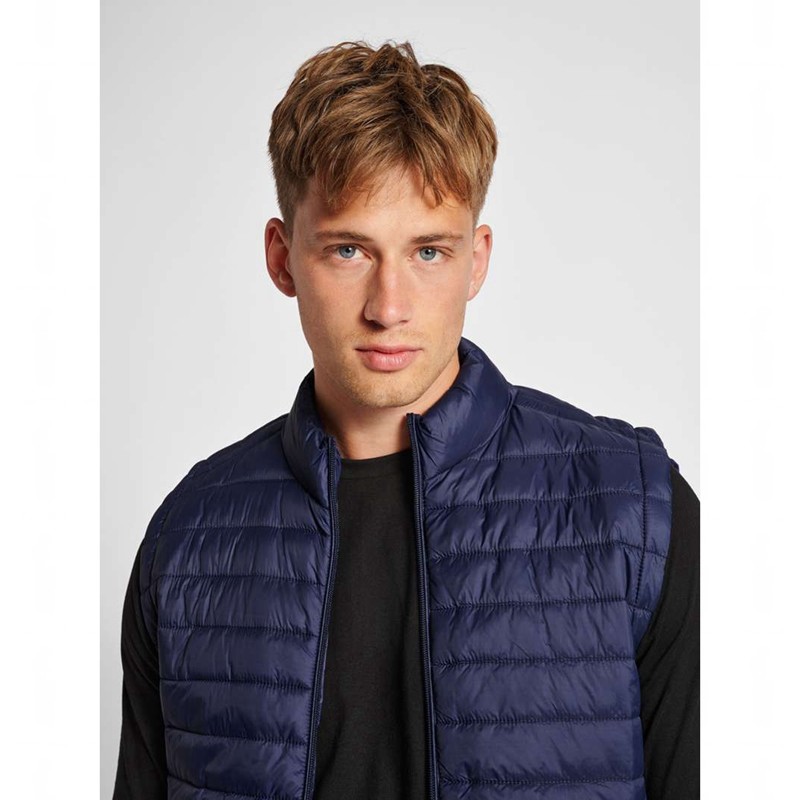 Pánské Tričko Hummel Red Quilted Tmavě Blankyt | 979729-476