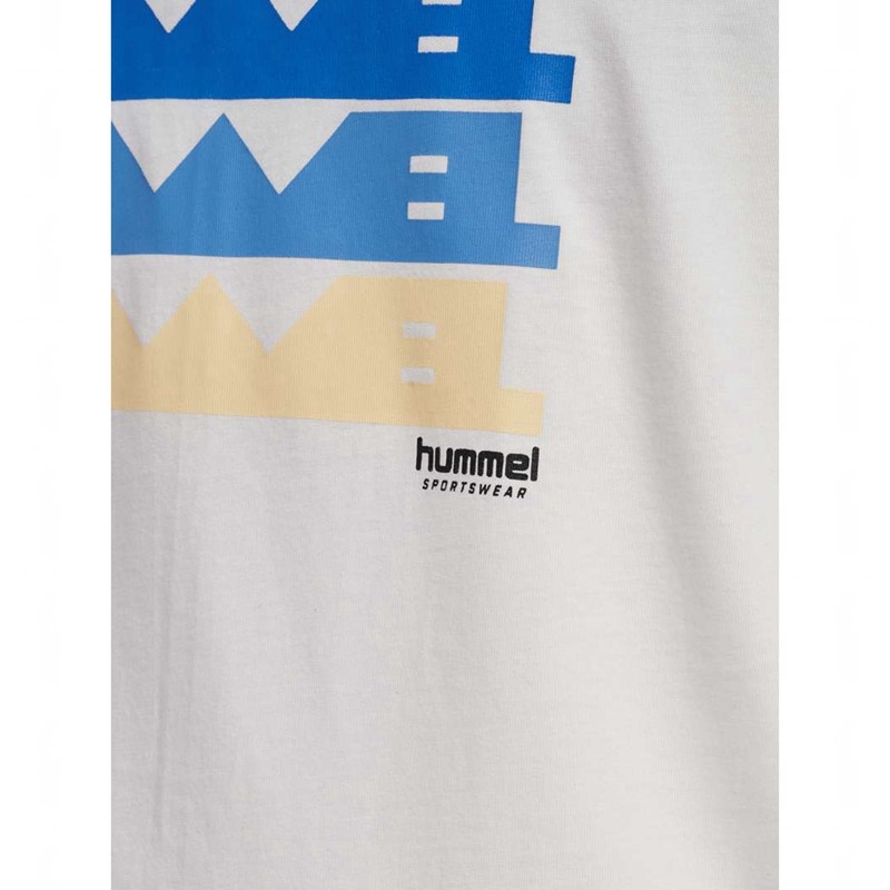 Pánské Tričko Hummel Regular Graphic S/S Bílé | 811438-527