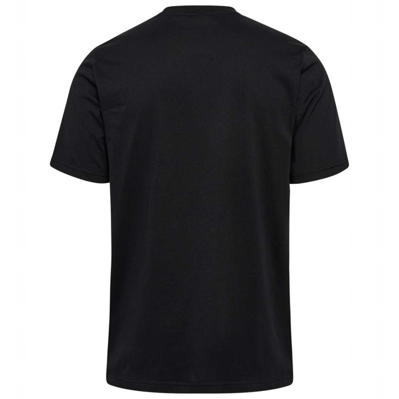 Pánské Tričko Hummel Regular Graphic S/S Černé | 577609-465