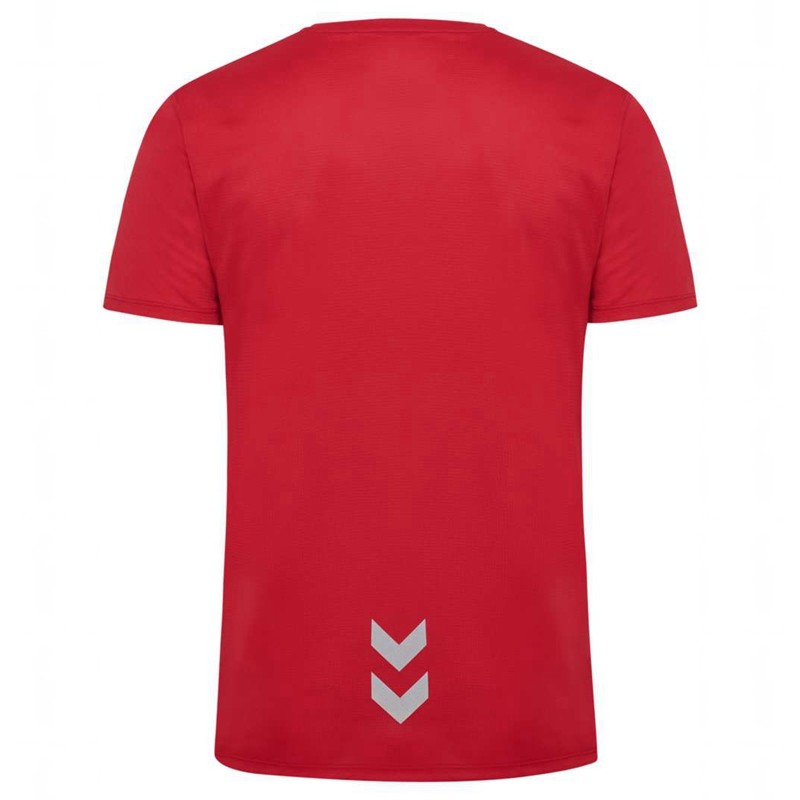 Pánské Tričko Hummel Run S/S Červené | 904981-999