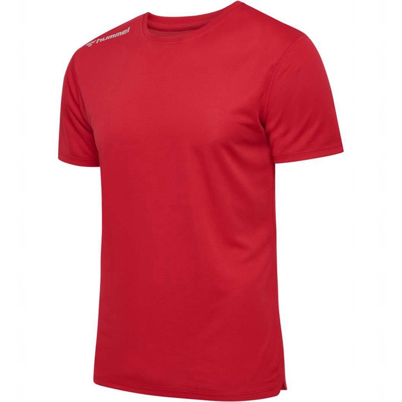 Pánské Tričko Hummel Run S/S Červené | 904981-999