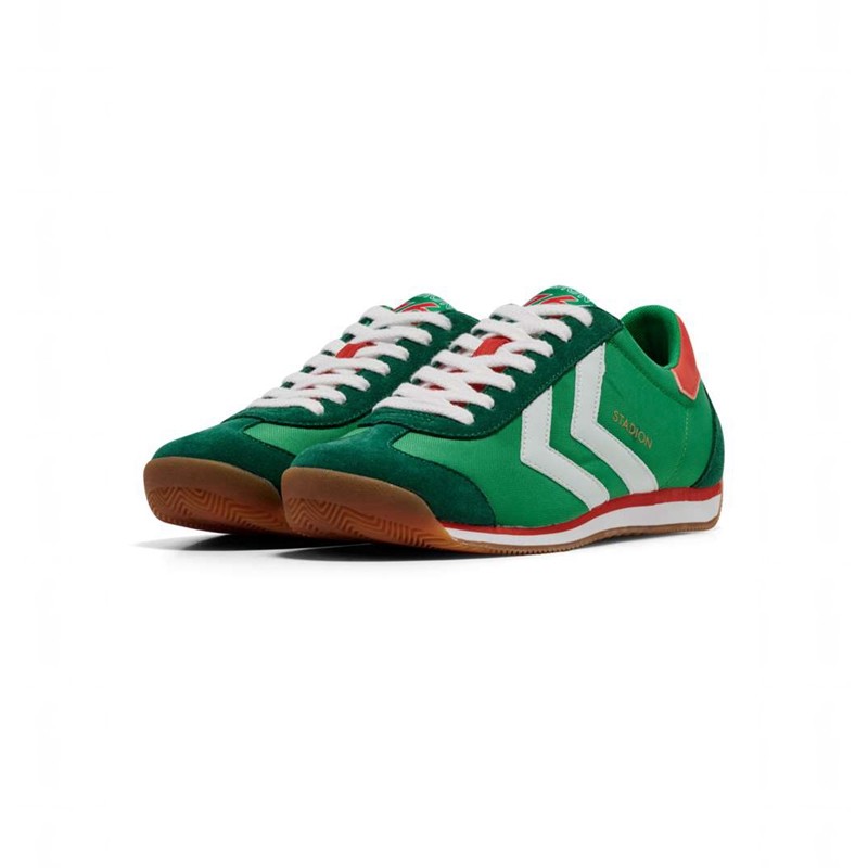 Pánské Tričko Hummel Stadion Nylon Zelene | 088949-865