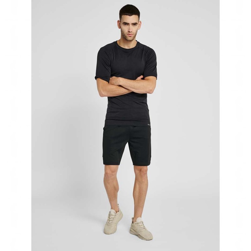 Pánské Tričko Hummel Stroke Seamless Černé | 725556-803