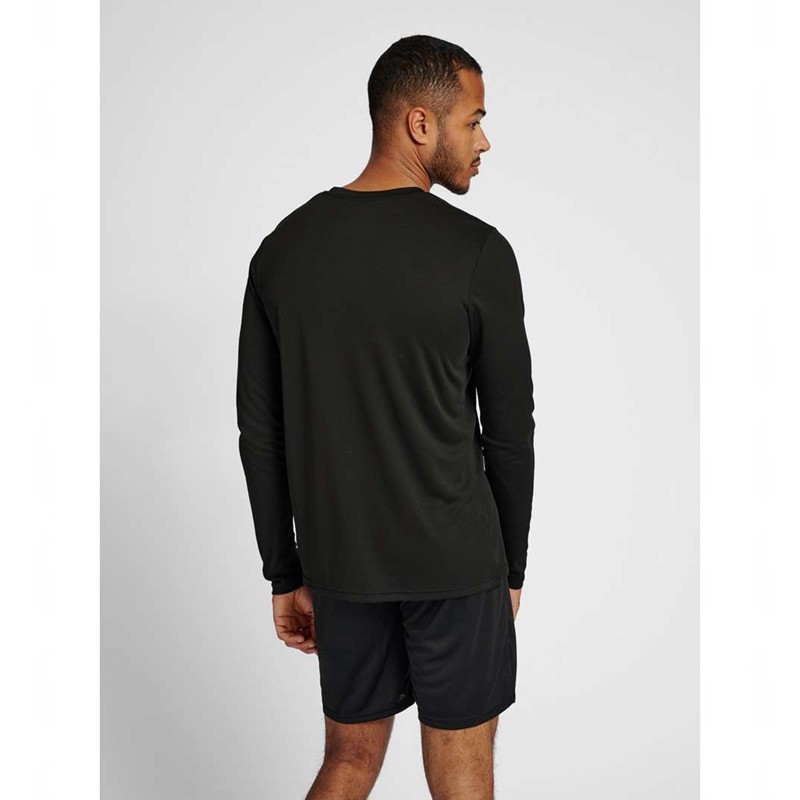 Pánské Tričko Hummel Te Tihalt L/S Černé | 034100-129