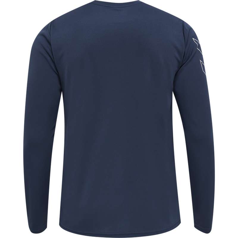 Pánské Tričko Hummel Te Topaz L/S Tmavě Blankyt | 422039-698